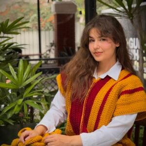 bird of paradise handmade crochet top